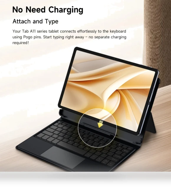 Pogo Pin Smart Keyboard & Tablet Leather Case — Keyboard Cases, Ulefone