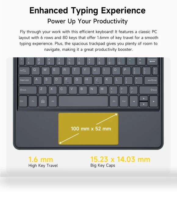 Pogo Pin Smart Keyboard & Tablet Leather Case — Keyboard Cases, Ulefone
