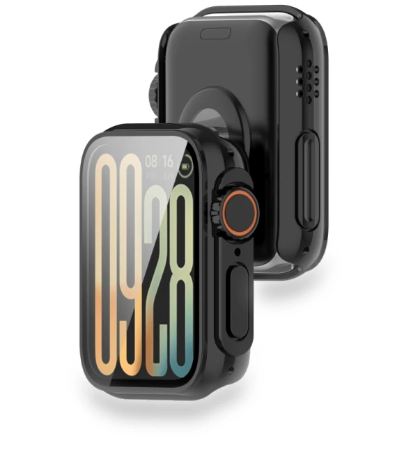 Tempered Film Integrated PC Watch Protective Case for Xiaomi Smart Band 9 Pro — Fitness Bands, Xiaomi