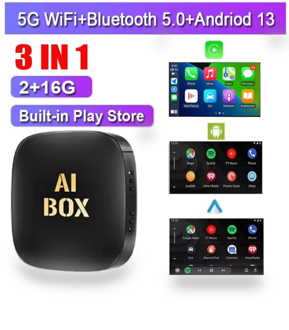 3-in-1 CarPlay Adapter — Stereo Receivers, Dream Garage