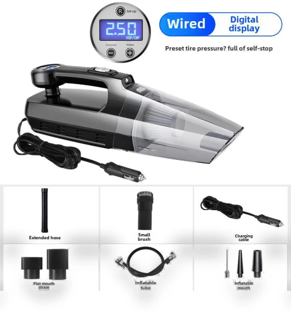 4-in-1 Car Vacuum Pump with Wireless Charging — Vacuums, GearUp AutoMoto