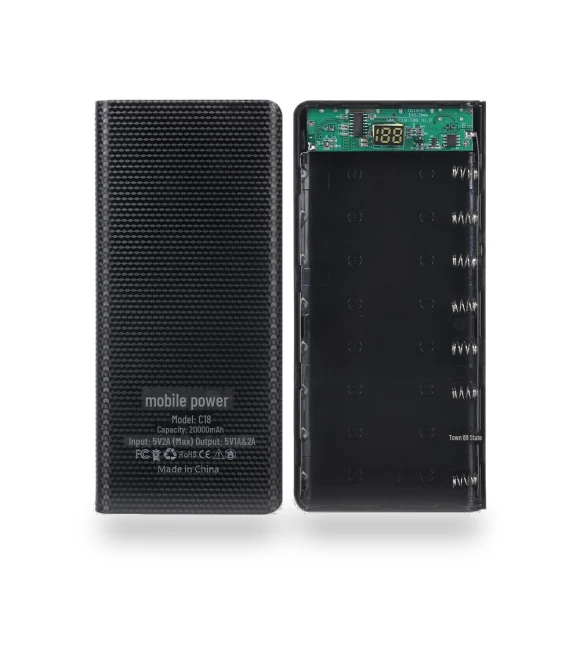 8-Element Battery Case 18650 DIY Power Bank Shell Kit — Battery Charger Cases, Smarter than future
