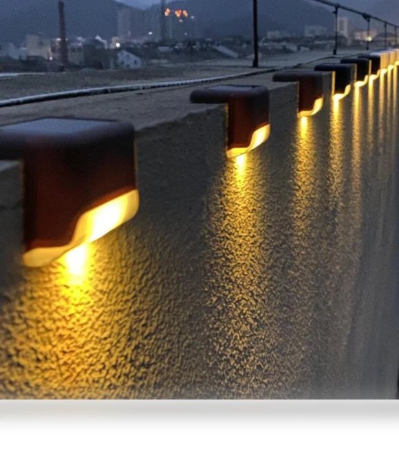 Decorative Outdoor Solar Stair Lights — Garden Illumination, AI Supermarket
