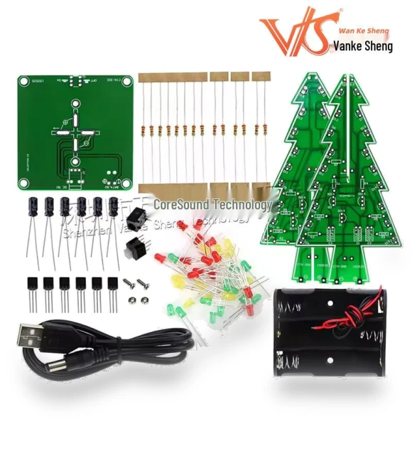 DIY Colorful Flashing Christmas Tree Kit — Tree Toppers, Smarter than future