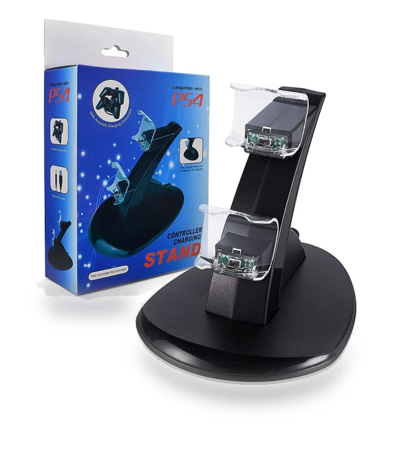 Dual Wireless Charging Station for PS4 Slim Controllers — Accessories, Gaming Bay