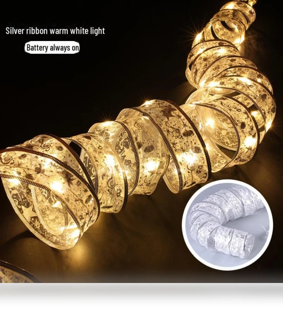 LED Christmas Ribbon Lights — Bows & Ribbons, AI Supermarket