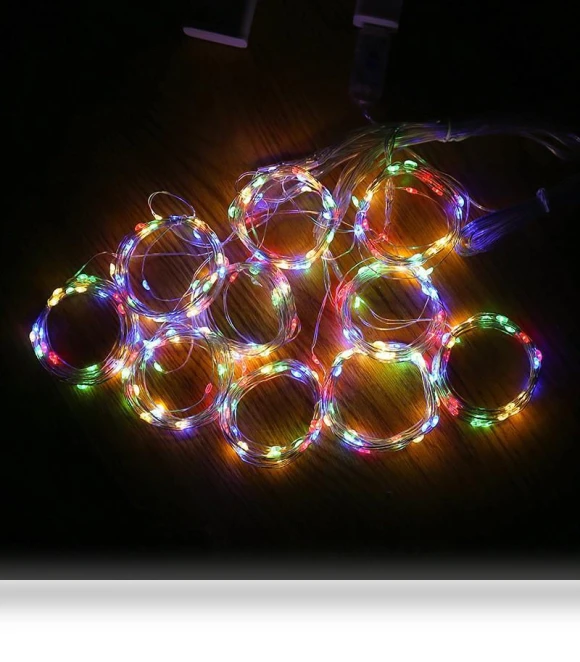 LED Curtain Lights — Garden Illumination, AI Supermarket