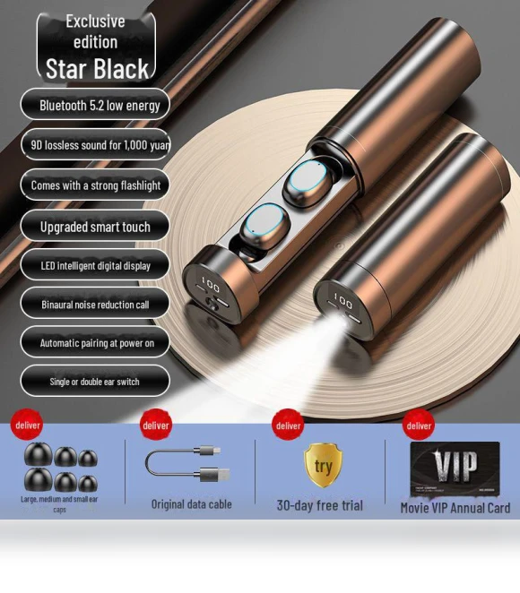 Mini True Wireless Bluetooth Earbuds — In-Ear Headphones, TopSky