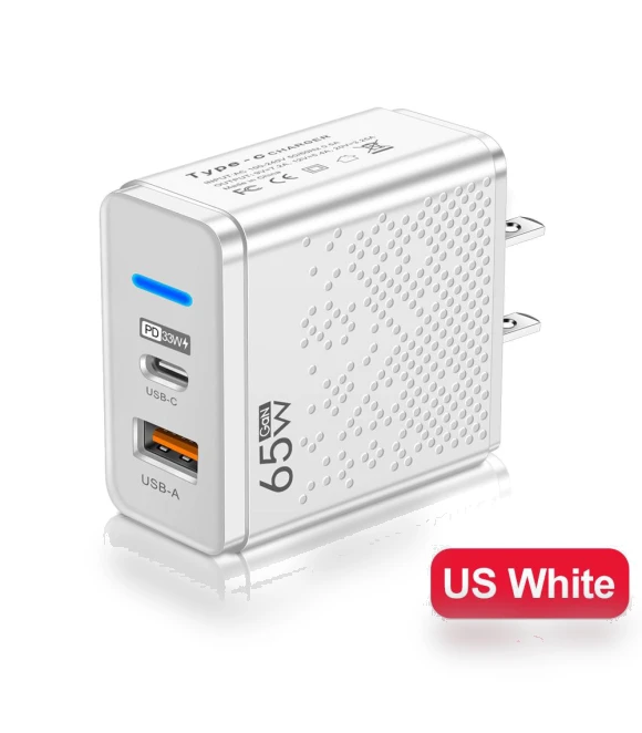 Multi-port USB and PD Type-C Charger with LED — Chargers, Home of smartphone & tablet accessories