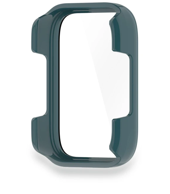 PC Case with Tempered Glass, Smart Watch G V9 Screen, Protective Case with Scratch Green — Screen Protectors, Happy Electronic King