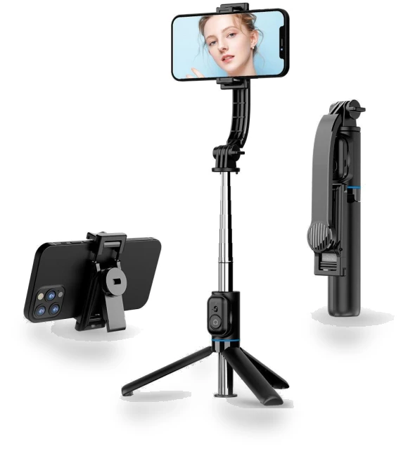Selfie Stick with Detachable Clip and Desktop Holder — Selfie Sticks, CYKE