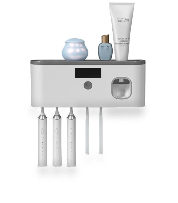 Smart Wall-Mounted Toothbrush Holder with UV Disinfection — Toothbrush Holders, Perfect choice for your home