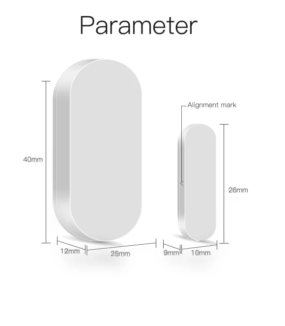 Smart Wireless Door and Window Sensor — Smart Home Security, TopSky