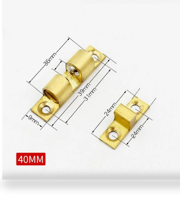 Thickened Copper Ball Touch Door Lock — Catches, AI Supermarket