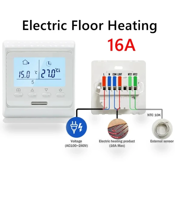 WiFi Programmable Thermostat for Electric Floor Heating — Smart Climate Control, Build My Home