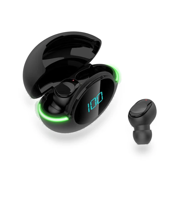 Wireless Bluetooth Headset with Mini LED Touch Display — In-Ear Headphones, Admisitr