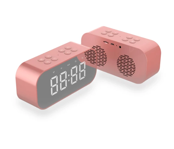 Wireless Bluetooth LED Alarm Clock with Speaker and Mirror — Alarm, Smarter than future