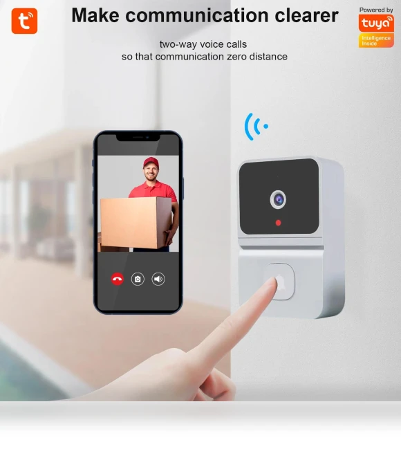 Wireless HD Camera Smart Doorbell — Smart Home Security, coaao