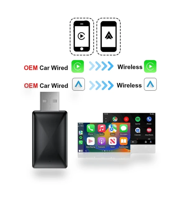 2 in 1 Carplay Ai Box Android Auto Wireless Adapter — Phone Accessories, Home Of Auto Parts