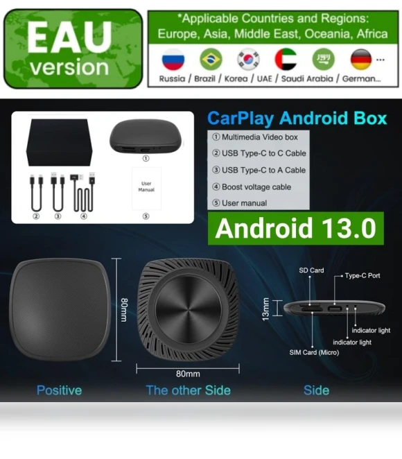CarPlay Smart Video TV Box — Stereo Receivers, Happy Home Mall