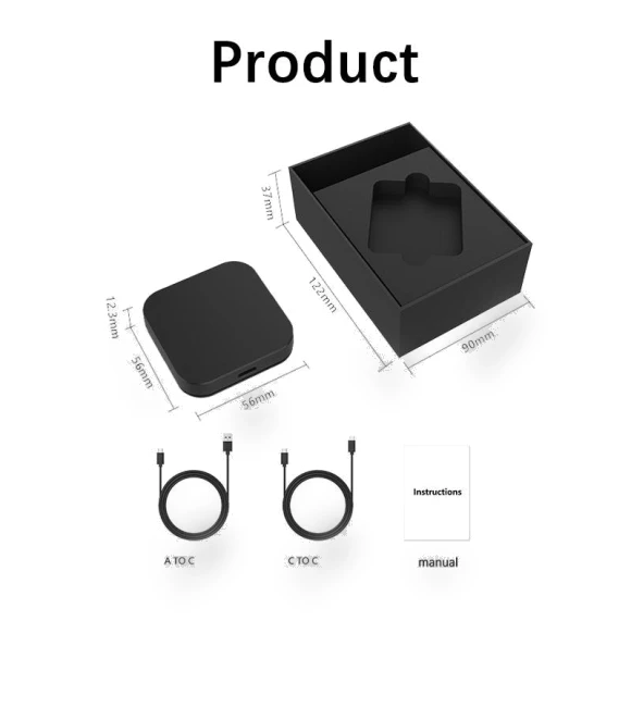 Mini Wireless CarPlay Dongle 2in1 AI Box — Phone Accessories, Auto Launcher