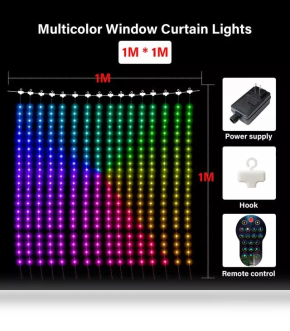 Programmable Smart LED Window Curtain Light — String Lights, YOCOLO