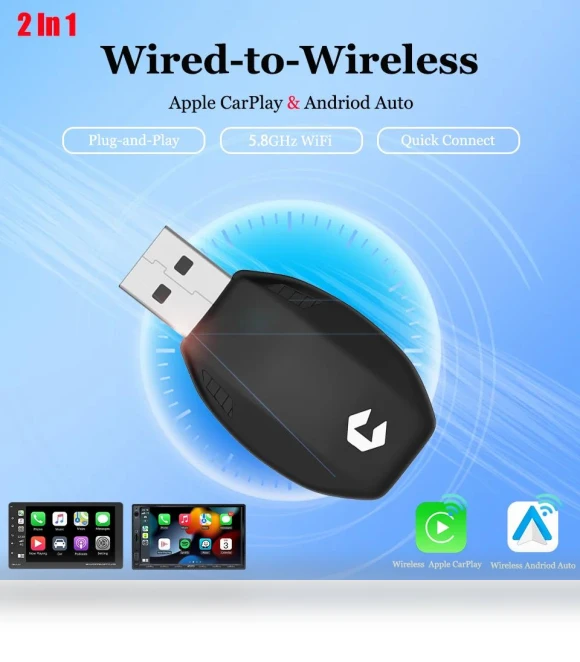 Smart Mini Box Plug and Play WiFi Fast Connect Universal — Car Essentials, Auto Launcher