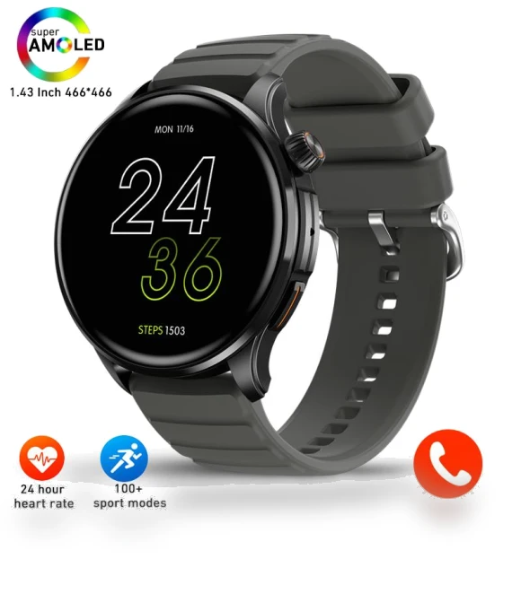 Amoled Touch Screen Smartwatch — Smartwatches, Tiktop2