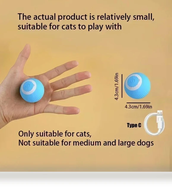 Interactive Pet Toy Ball — Cat Playthings, JINGYUE Pet
