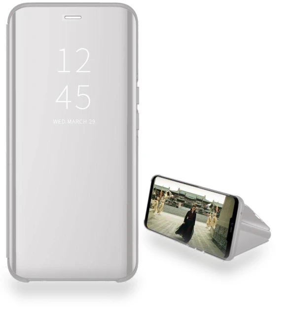 Luxury Mirror View Smart Magnetic Flip Phone Case with Stand — Flip Cases, case-A1