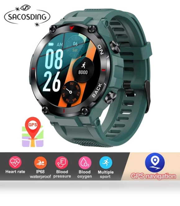 Military Sports Smartwatch — Smartwatches, Tiktop2