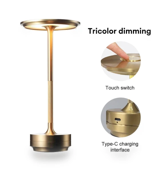 Retro LED Desk Lamp with Touch Sensor — Study & Desk Lighting, Modern Home Furnishing