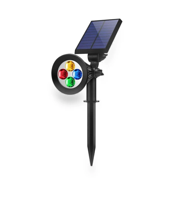 RGB Solar Spotlight — Outdoor Illumination, Smart Mouse