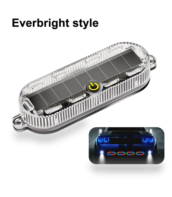 Solar Flashing Emergency Signal Light — Vehicle Safety Signals, Rustic Elegance House