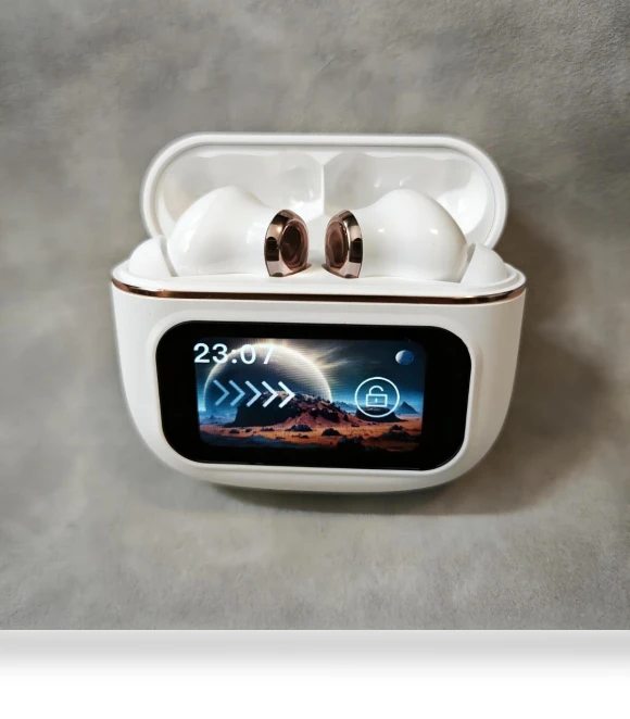 Touchscreen ANC Active Noise Cancelling Wireless TWS Earbuds — In-Ear Headphones, E-Popularity