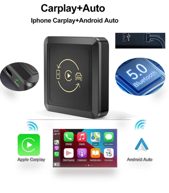 Wireless CarPlay & Android Auto Adapter — Car Accessories & Gadgets, Timeless Home