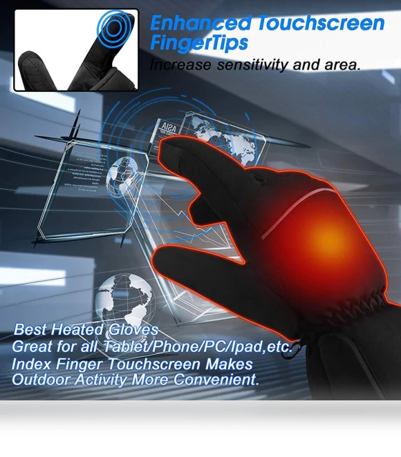 Electric Heated Gloves — Cold Weather Gloves, Koogeelife