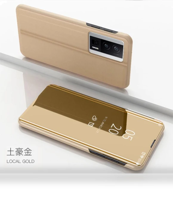 Luxury Smart Mirror Magnetic Flip Phone Case — Bumpers, hengbo-Cases