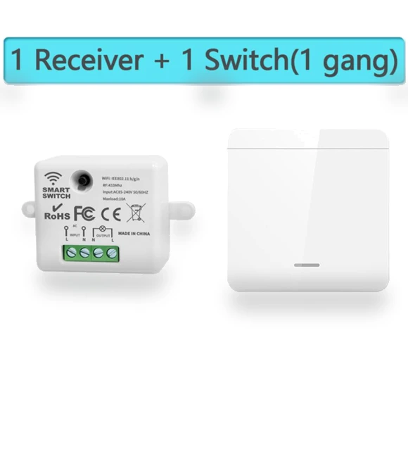 Mini WiFi+RF433 Light Switch — Smart Home Modules, Modern Home Furnishing