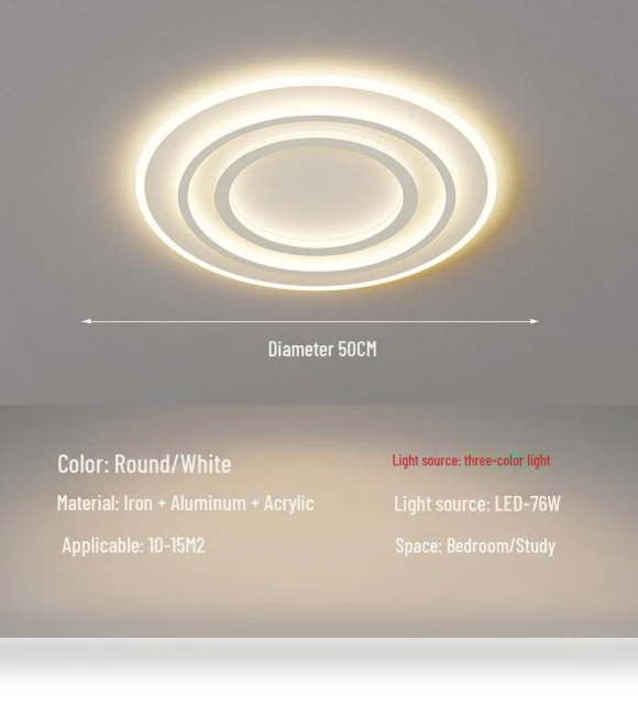 Nordic Modern Smart LED Ceiling Light — Overhead Lighting, WoW Home