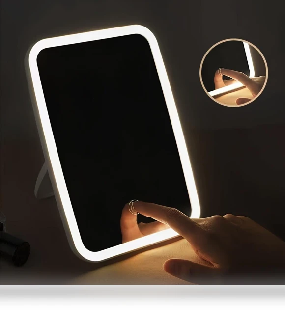 Portable LED Cosmetic Mirror — Compact & Travel, Home selection