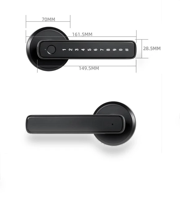 Smart Fingerprint Door Lock Handle — Locks, Chic Interiors