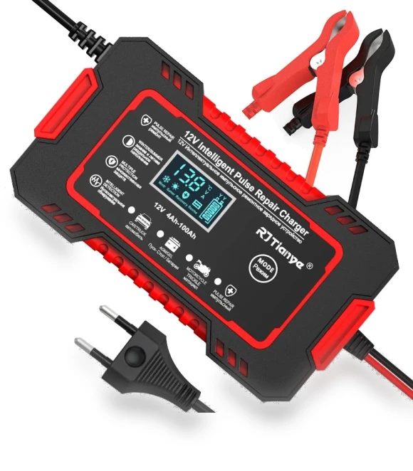 Smart Full Auto Motorcycle Battery Charger — Chargers, Modern Home Furnishing