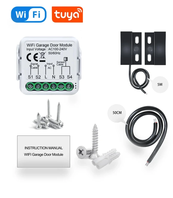 Smart Garage Door Switch Module — Smart Home Hubs & Controllers, Modern Home Furnishing