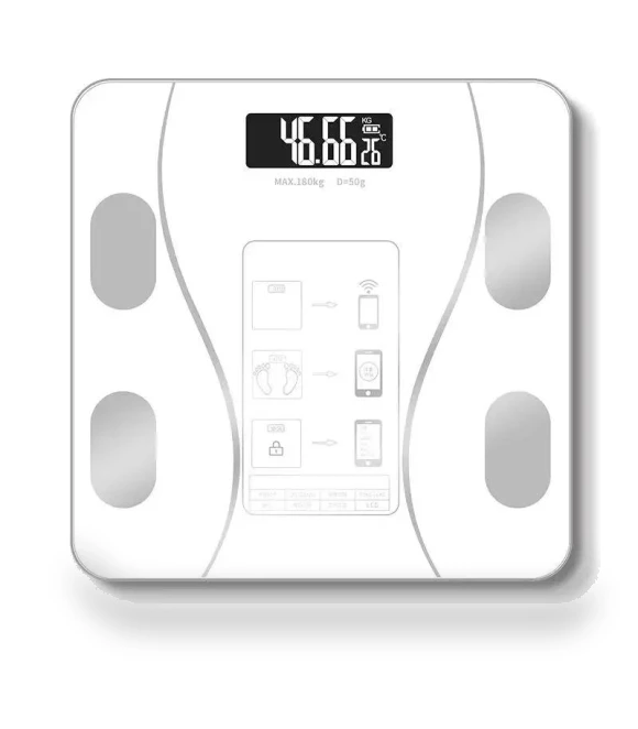 Smart Wireless Digital Bathroom Scale — Weight Management Tools, DC-HOME Textile