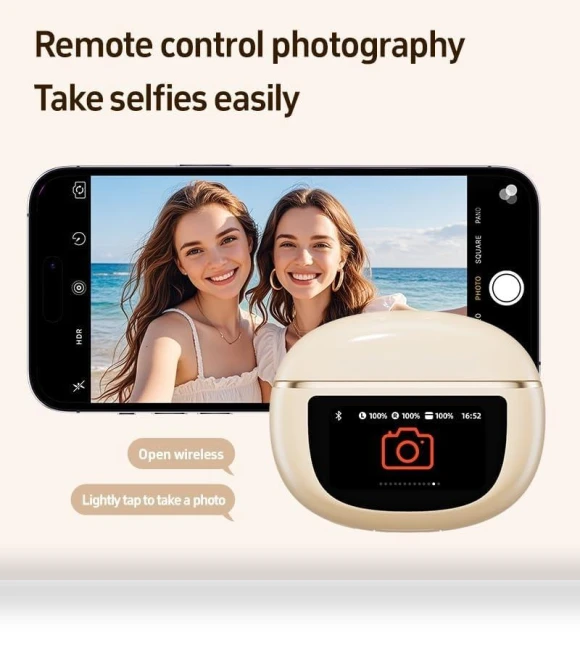 Wireless Earbuds with AI Translation — Language Translators, Junmaocun