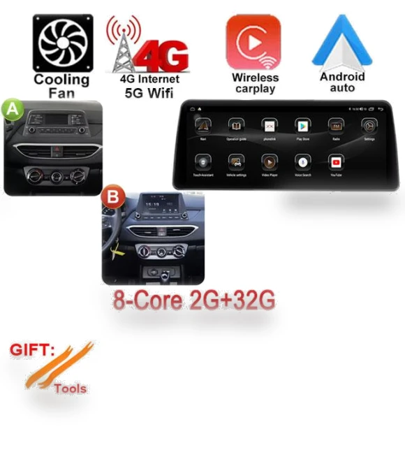 12.3-inch Wireless CarPlay Navigation System — Stereo Receivers, AutoSphere