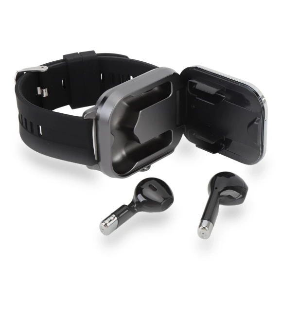 2.01-inch TFT Smart Watch with Headphones 2 in 1 NFC Sports Smart Watch with Wireless Bluetooth Headphones — Wearable Accessories, TOMTOP JMS