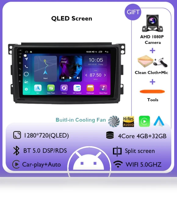 Android 14 Car Stereo with Wireless Carplay — Stereo Receivers, AutoSphere