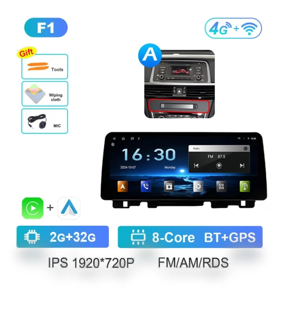 Android Smart System Wireless Carplay Head Unit — Car Installation Essentials, AutoSphere